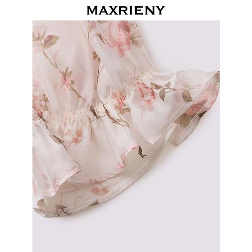 MAXRIENY2025年春季新款欧根纱绣花连衣裙透视感设计都市假日高腰(货号:MF86DR003) 商品图2