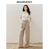 MAXRIENY精致复古宽松阔腿裤随性腰头抽绳设计2024夏季新款休闲裤(货号:MS85PA027) 商品缩略图1