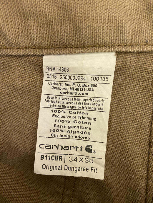 CARHARTT 卡哈特 工装长裤（34”） （86 cm）_WLP(3) 商品图2