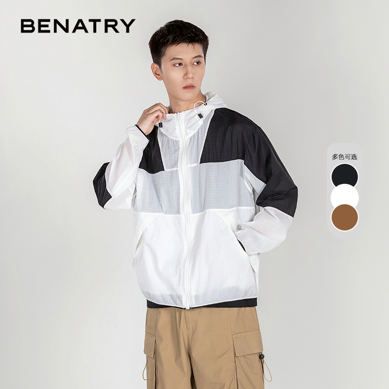 贝纳川时尚拼色男士休闲外套ECP200001