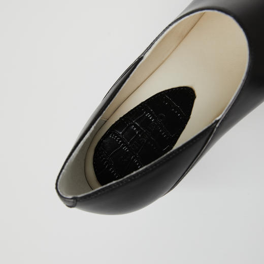 ROMI STUDIO"法式优雅"牛皮拼羊皮方头粗跟高跟鞋RWBLP31638 商品图4