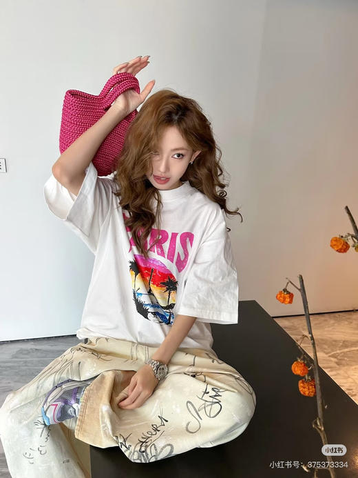 Balenciaga 落日余晖印花短袖 商品图5