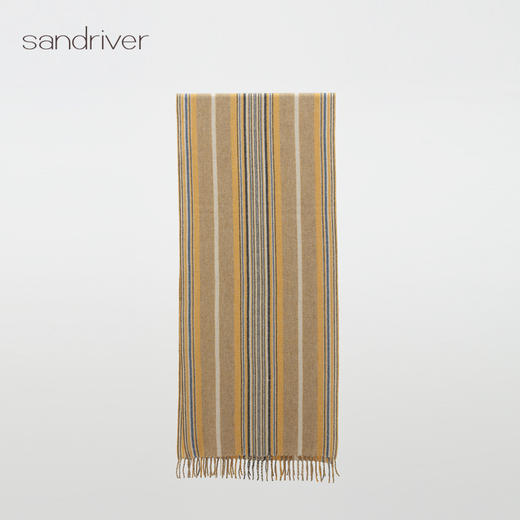 青海手工氆氇条纹流苏围巾SJF96P852A 商品图2