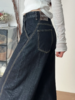 <曾小咸推荐> 深蓝色直筒弯刀牛仔裤 日常159/件 活动价139.99/件！！明天恢复原价，下单要抓紧！！ 商品缩略图3