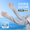 防晒袖套夏户外骑车开车半指冰感透气防滑防紫外线防晒手套女 商品缩略图0