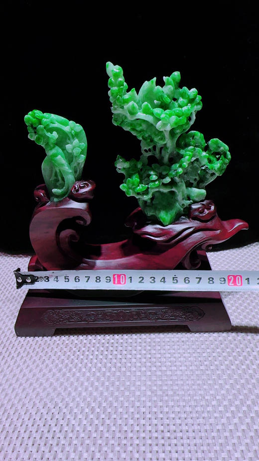 620856翡翠摆件【鸟语花香 梅开五福】 商品图1