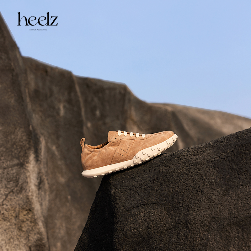 heelz设计师手工鞋履 ｜羊翻毛H时装运动鞋3.5公分