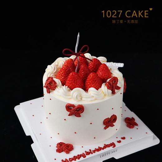 1027CAKE |  蝴蝶结 可可爱爱 草莓装饰 商品图2