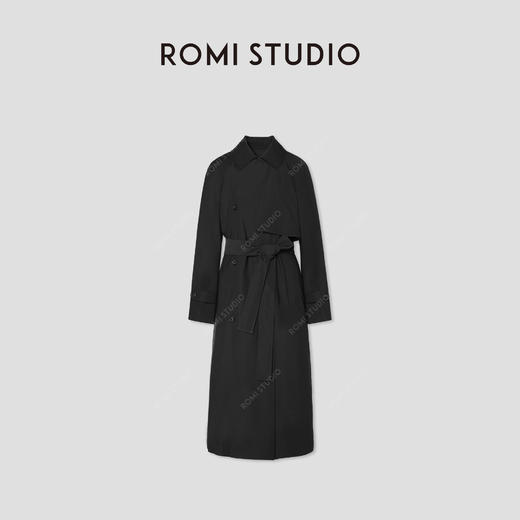 ROMI STUDIO“知识分子”立体空气感大廓形收腰长款风衣RW25SW70035 商品图1