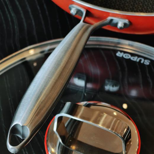 [屁侠推荐]SUPOR苏泊尔 轻量晶纹不锈钢炒锅 家用316L不锈钢炒锅CC32JL1  32CM 商品图0