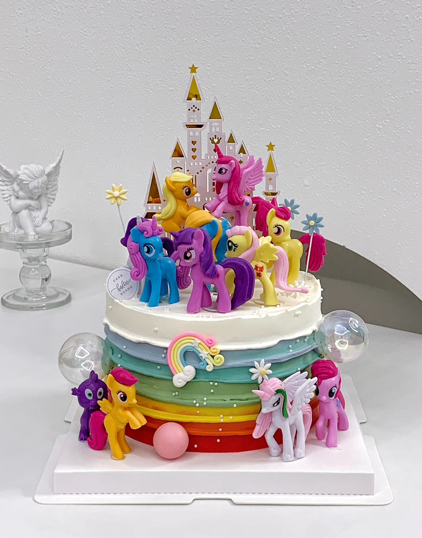 小马宝莉女孩生日周岁蛋糕