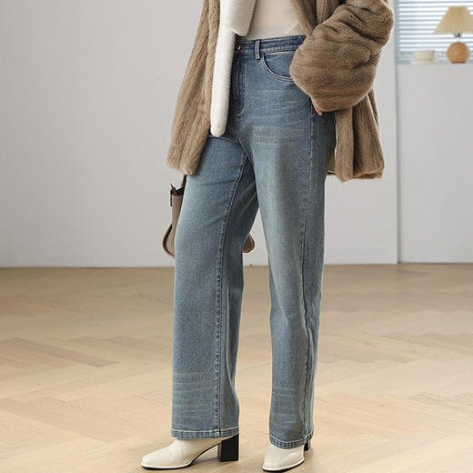 【卡码拍小】火桐hooton 衣橱万金油 高腰窄版牛仔裤999/998 商品图6