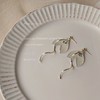 鱼尾925银针镀14K耳环 商品缩略图0