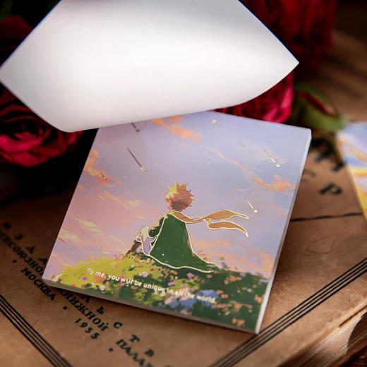 小王子星河际遇系列烫金便签小王子便签四十四次日落三享装烫金便签无粘性可撕学生书写便签备忘留言纸高级感手账素材装饰便签纸 商品图3