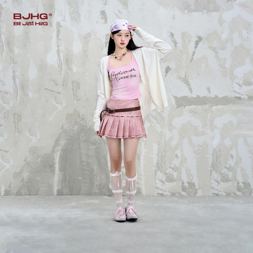 BJHG不计后果 复古v领针织开衫春季女新款慵懒松弛感宽松毛衣外套 商品图3