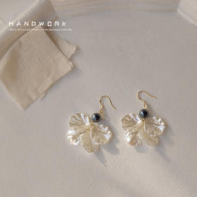 925银针叶子耳环