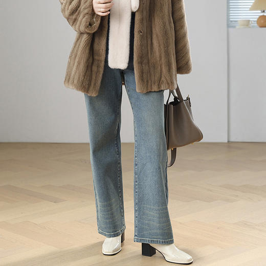 【卡码拍小】火桐hooton 衣橱万金油 高腰窄版牛仔裤999/998 商品图7