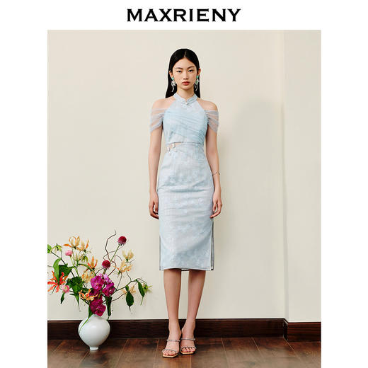 MAXRIENY夏季新款复古国风气质女装连衣裙(货号:MS88DR268) 商品图3