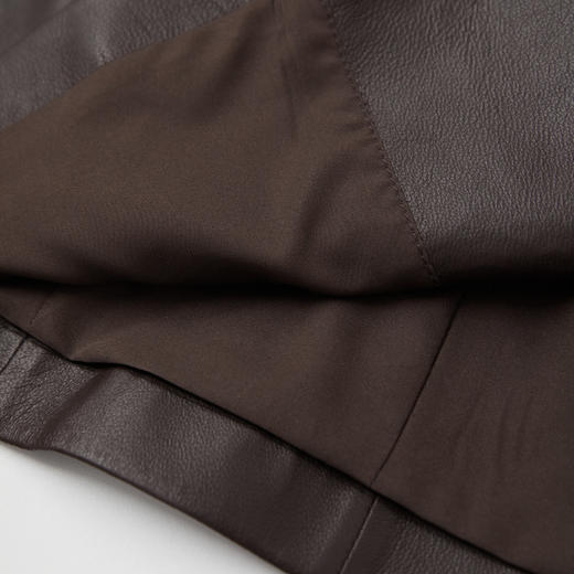 ROMI STUDIO“自我轮廓”100%进口羊皮软糯修身皮衣外套 RWBAW81657【不翻单】 商品图4