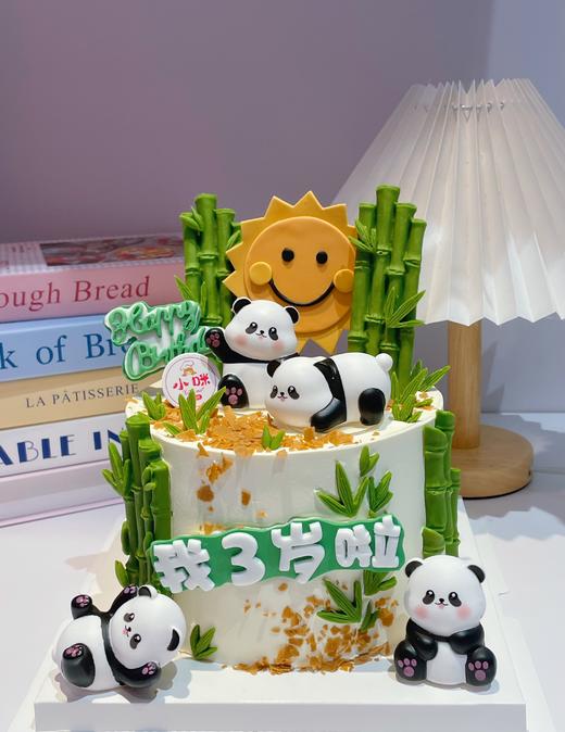 可爱熊猫蛋糕（熊猫公仔随机） 商品图0
