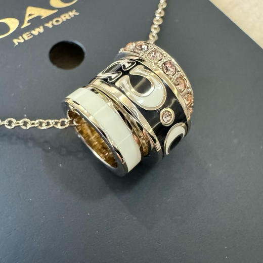 开年新春爆款 2025新春爆款 原单 正品Coach/蔻驰 签名珐琅 Rondell 三环小蛮腰项链 超帅 超百搭 商品图9