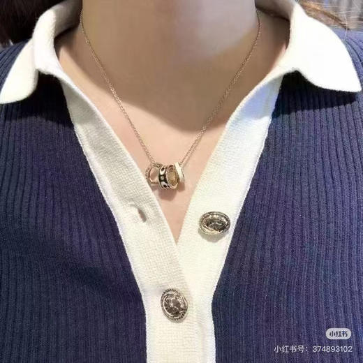 开年新春爆款 2025新春爆款 原单 正品Coach/蔻驰 签名珐琅 Rondell 三环小蛮腰项链 超帅 超百搭 商品图12