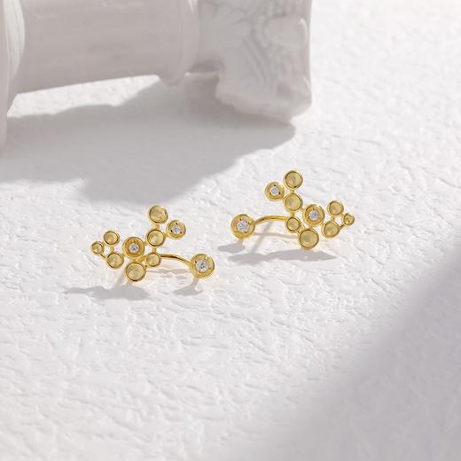 眠城 纯银悬浮星辰耳钉 商品图0