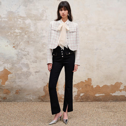 国风改良小香风花纱短外套女秋冬高级气质感(货号:MS88JA553Z1002) 商品图2