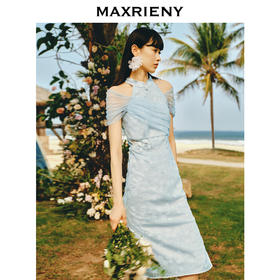 MAXRIENY夏季新款复古国风气质女装连衣裙(货号:MS88DR268)