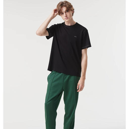 鱼仔 2025新款双车线圆领短袖T恤 Z-15022 商品图0