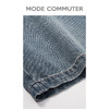 MC |MODE COMMUTER夏季休闲通勤时尚潮流阔腿牛仔短裤男裤MCE125015D 商品缩略图4