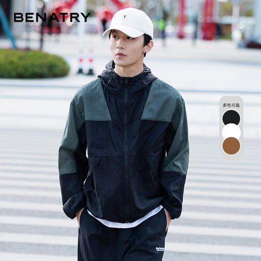 贝纳川时尚拼色男士休闲外套ECP200001 商品图5