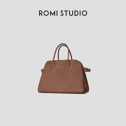 ROMI STUDIO“极简主义”100进口头层牛皮复古手提托特包RWCLP32072【不翻单】 商品图1