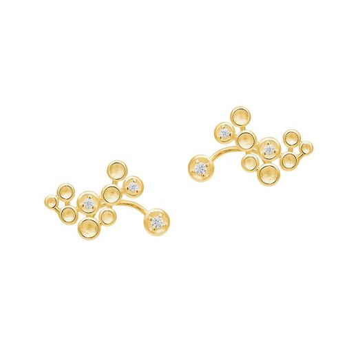 眠城 纯银悬浮星辰耳钉 商品图2