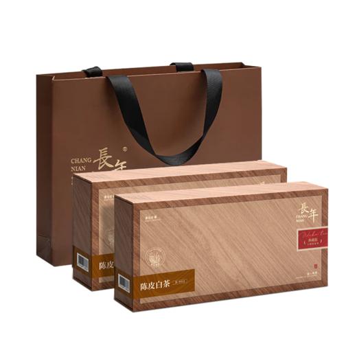 优选丨茶叶 陈皮白茶 新会陈皮 陈皮普洱  茶叶礼盒 礼盒 茶饮 五虎 260g(同款买1送1共520g,配手提袋) 商品图10