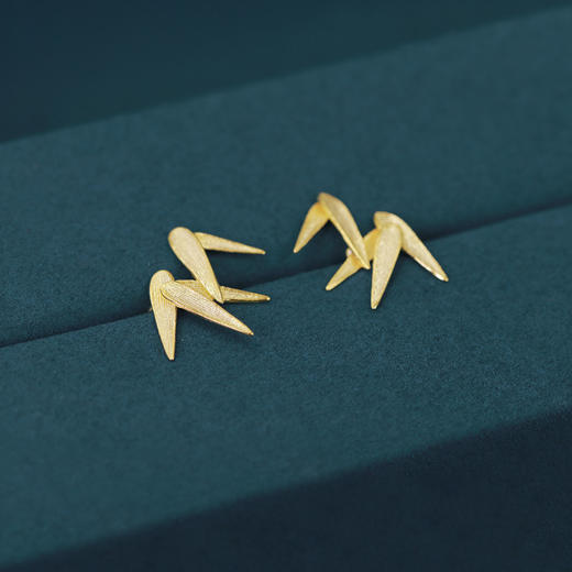 有竹 纯银竹叶耳骨夹 商品图0