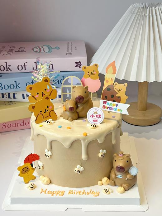 卡皮巴拉蛋糕（卡皮巴拉公仔随机） 商品图0