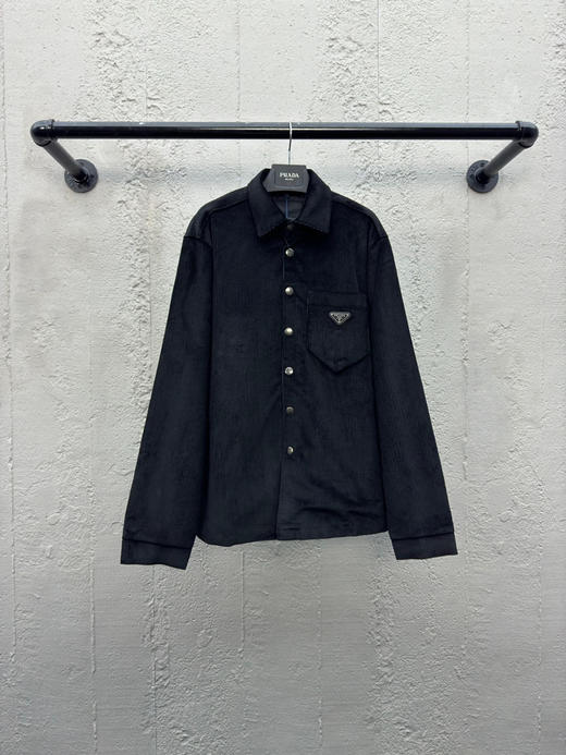 PRADA 灯芯绒纽扣外套 商品图0