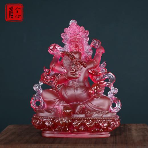 【梧千老师推荐】古法琉璃五路财神 商品图5