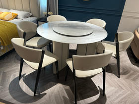 NV2R-B圆台餐桌-LS480S1-A餐椅