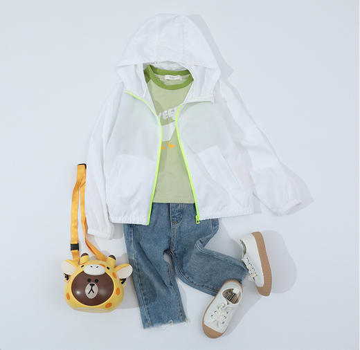 高性价比！品牌单整单撤柜 线下299！2025儿童轻薄连帽防晒男女皮肤衣！ 商品图7