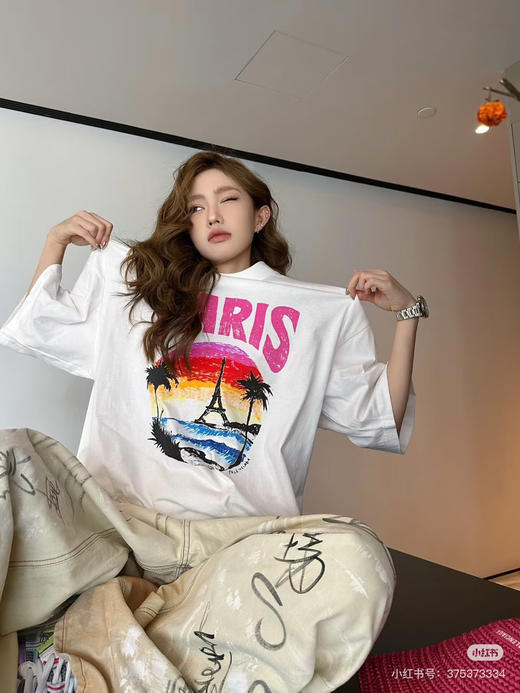 Balenciaga 落日余晖印花短袖 商品图8