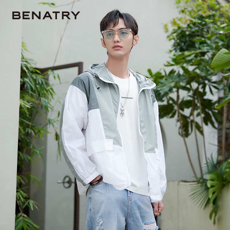 贝纳川英文胸标装饰男士休闲外套ECK200001118