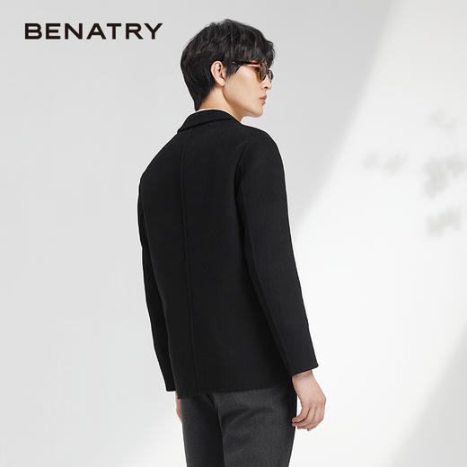 贝纳川竖条纹羊毛男士西装ECK415001 商品图3