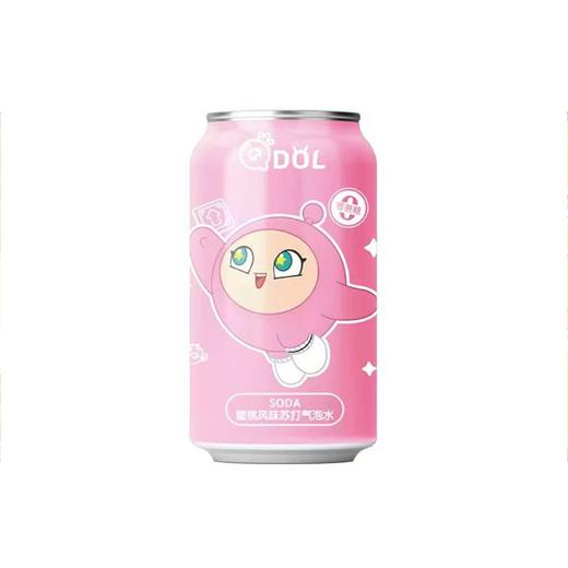 QDOL330ml蜜桃风味苏打气泡水 商品图0