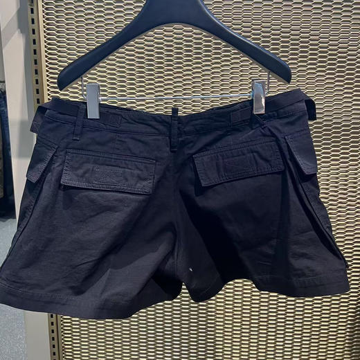 DSQUARED2 女士徽标印花棉质休闲短裤 黑色 S80MU0032 D35224 900 商品图1