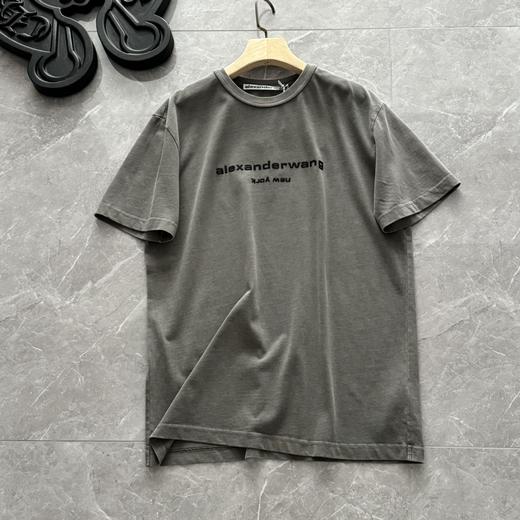 点此购买 大王春夏季男女款纯棉圆领水洗做旧成衣染色短袖T恤 md 309483 商品图1