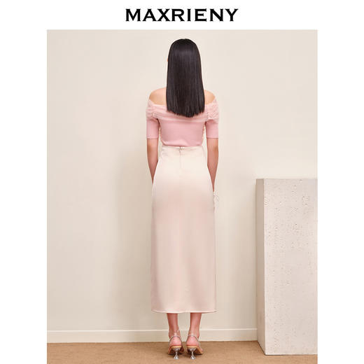 MAXRIENY新款收腰显瘦百搭显腿长气质款针织衫(货号:MS88SW542) 商品图3