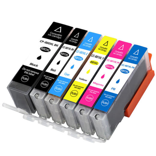 绘威PGI-880XL墨盒 适用佳能TS8380 TS9580 TS8180 9180 6180 8280 TR8580 708t打印机墨盒CLI-881 六色套装 商品图7