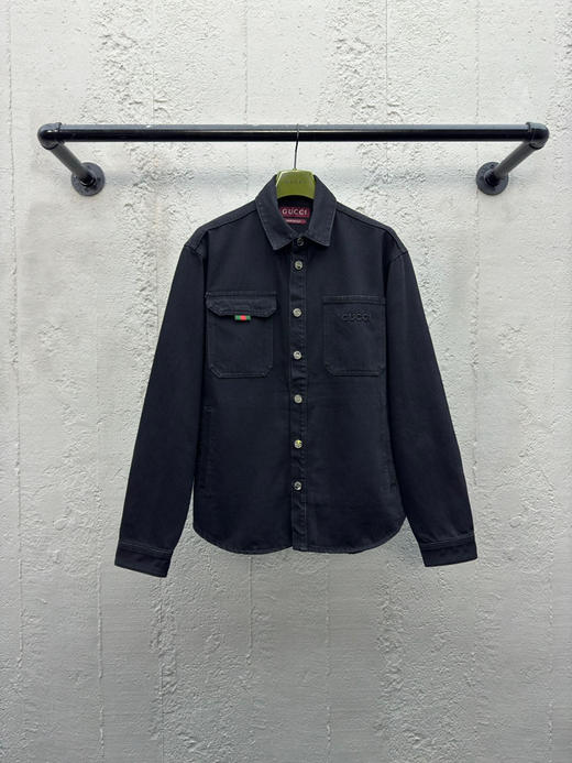 GUCCI 单宁刺绣牛仔外套 商品图0